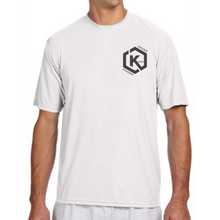 Load image into Gallery viewer, Khan Soccer Academy - Pocket Logo White Tshirt