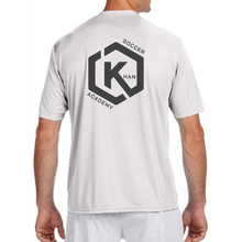 Load image into Gallery viewer, Khan Soccer Academy - Pocket Logo White Tshirt