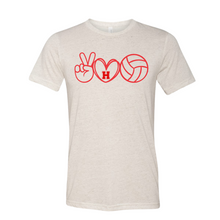 Load image into Gallery viewer, Peace, Love, Volleyball - Heritage