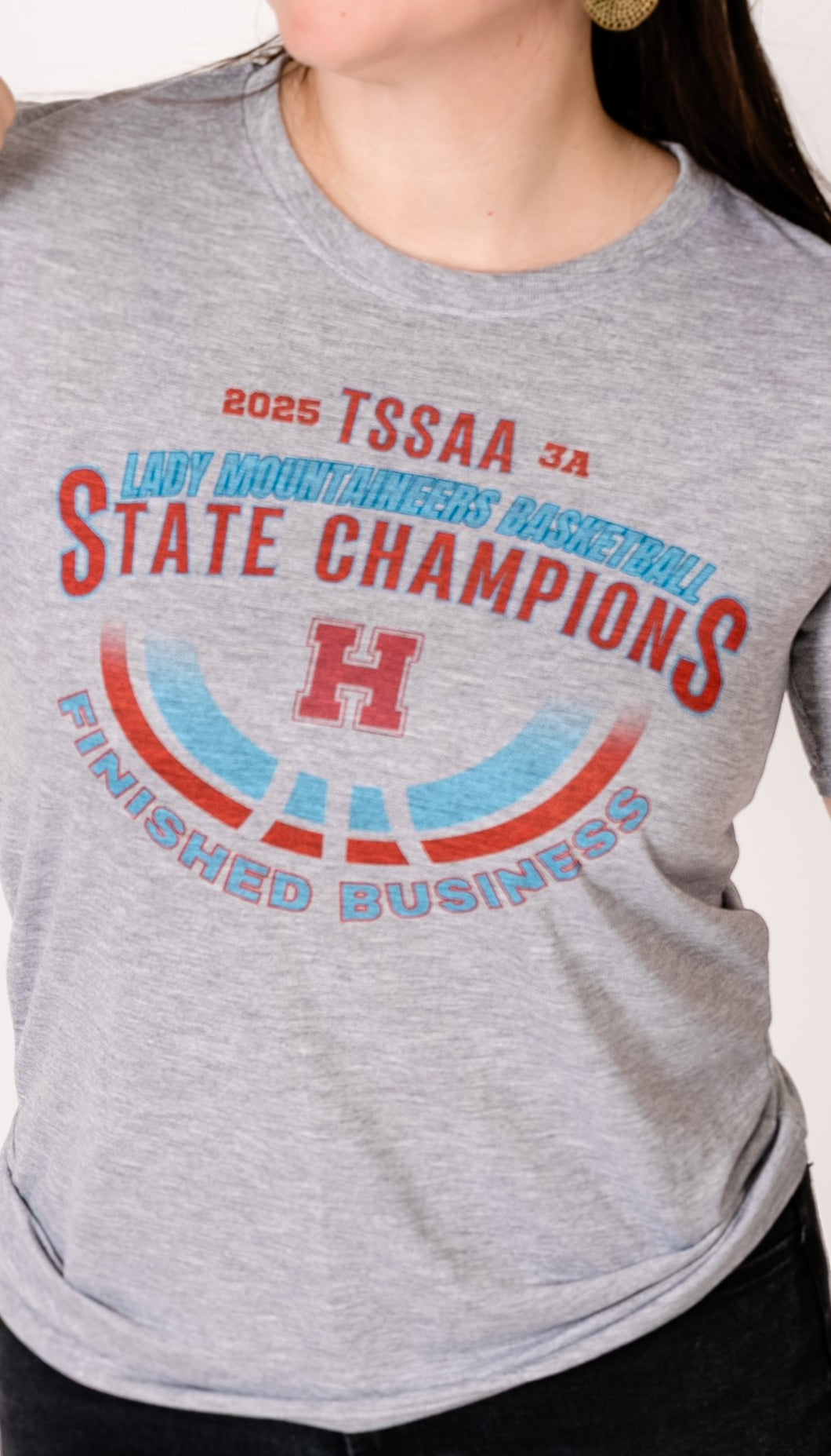 2025 State Champs Gray Long Sleeve Shirt