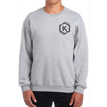 Load image into Gallery viewer, Khan Soccer Academy - Pocket Logo Gray Sweatshirt
