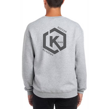 Load image into Gallery viewer, Khan Soccer Academy - Pocket Logo Gray Sweatshirt
