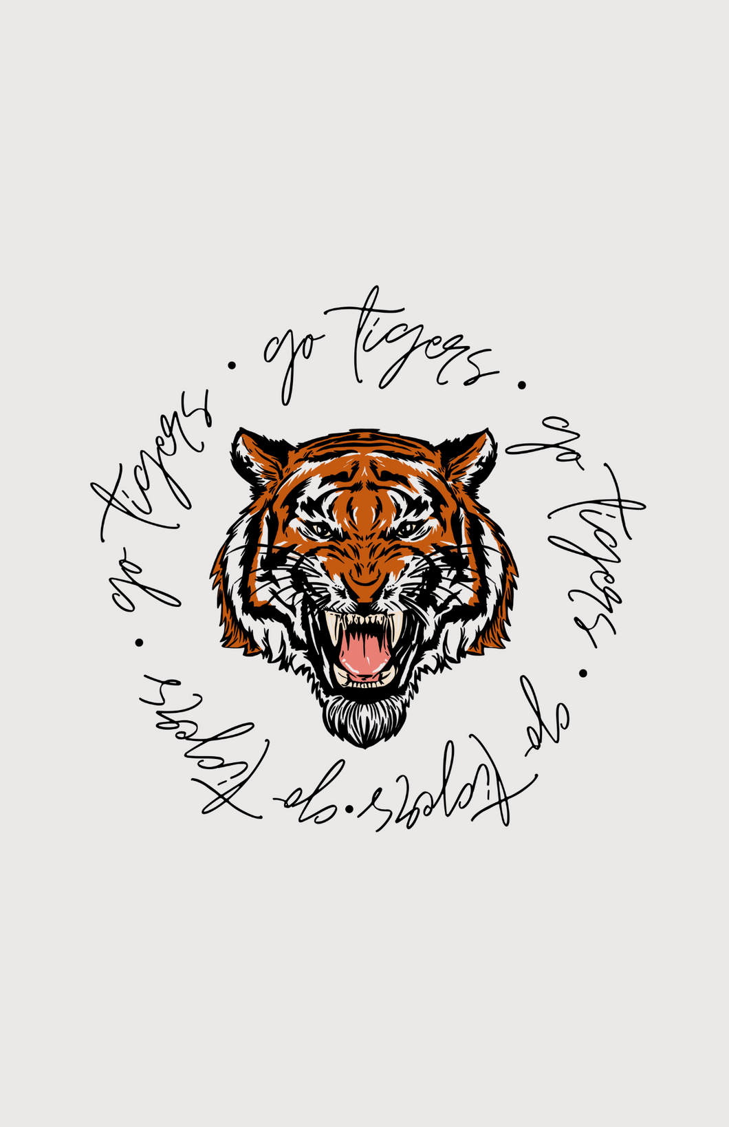 Go Tiger Shirts - Oatmeal