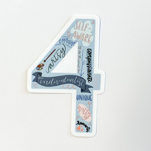 Load image into Gallery viewer, Type 4 Enneagram Sticker
