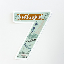 Load image into Gallery viewer, Type 7 Enneagram Sticker
