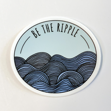 Load image into Gallery viewer, Be the Ripple Sticker (Blue)
