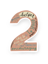 Load image into Gallery viewer, Type 2 Enneagram Sticker
