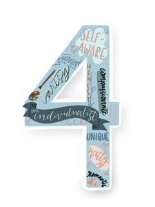 Type 4 Enneagram Sticker