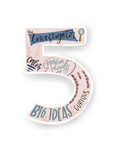 Load image into Gallery viewer, Type 5 Enneagram Sticker
