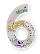 Load image into Gallery viewer, Type 6 Enneagram Sticker

