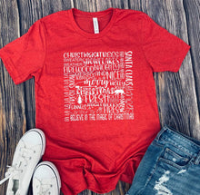 Load image into Gallery viewer, Christmas Typography Shirt
