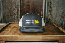 Load image into Gallery viewer, Riverside Mission Hat with yellow/black Cross
