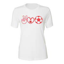 Load image into Gallery viewer, Peace, Love, Soccer - Heritage
