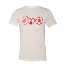 Load image into Gallery viewer, Peace, Love, Soccer - Heritage
