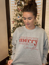 Load image into Gallery viewer, Merry Merry Merry Christmas Shirt - Red
