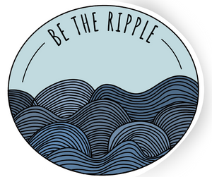 Be the Ripple Sticker (Blue)